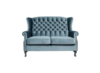 2-paikkainen sofa Chesterfield-pehmustettu design-luksussohva nojatuolit